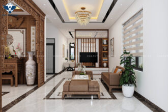 THIẾT KẾ THI CÔNG NỘI THẤT NHÀ CHỊ QUỲNH
