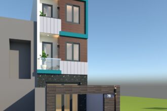 MẪU NHÀ PHỐ 4 TẦNG 4 PHÒNG NGỦ