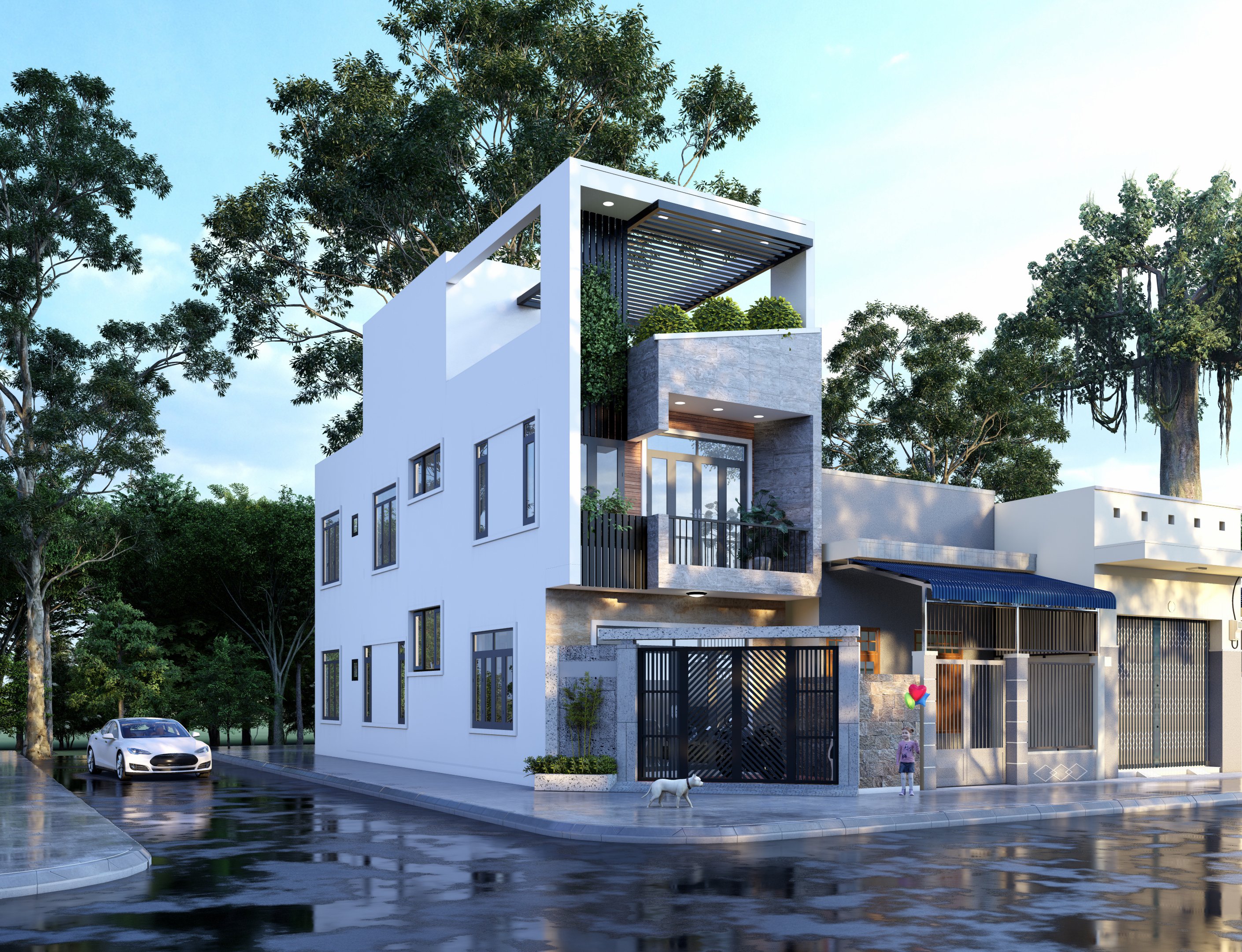 Anh Cường mong muốn ngôi nhà có được sự trẻ trung, năng động