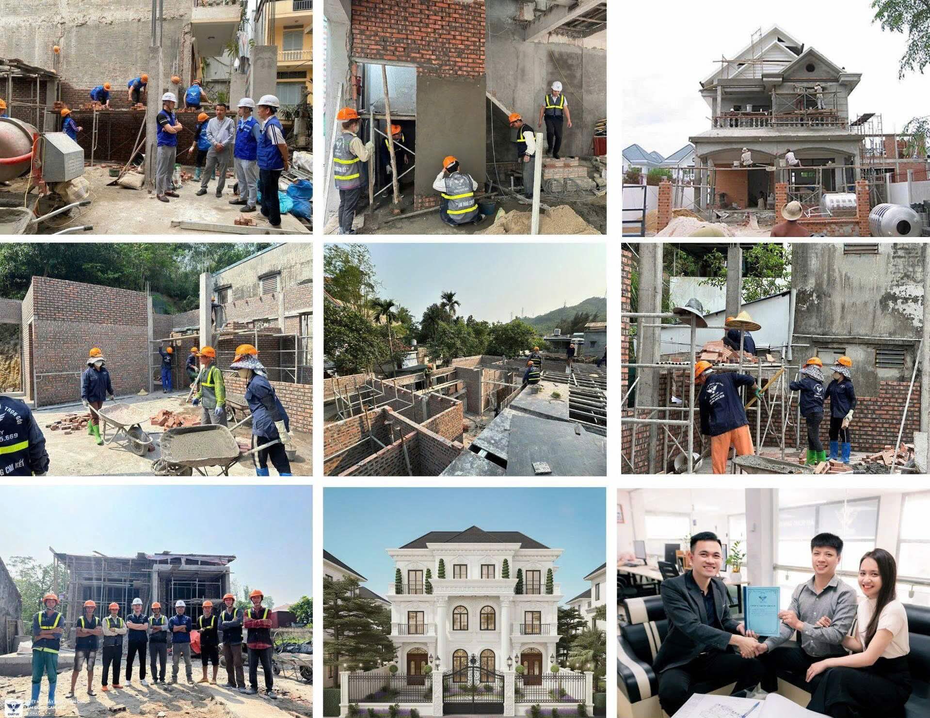 dự án hoàn thiện nhà đã xây thô