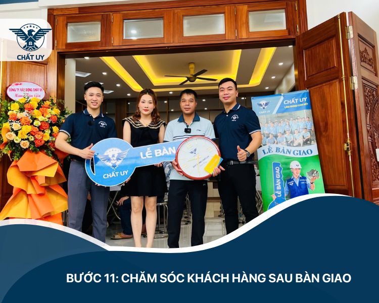 Bước 11: Chăm sóc sau bàn giao