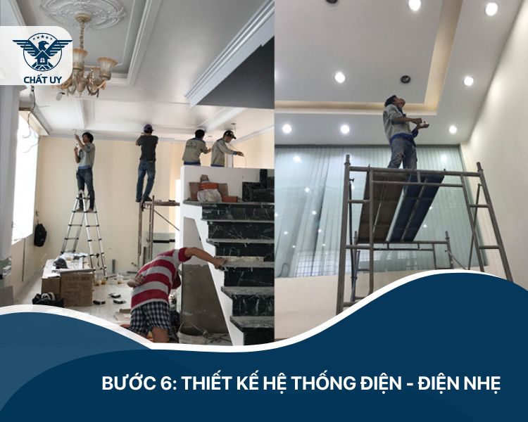 Bước 6: Thiết kế hệ thống điện - điện nhẹ