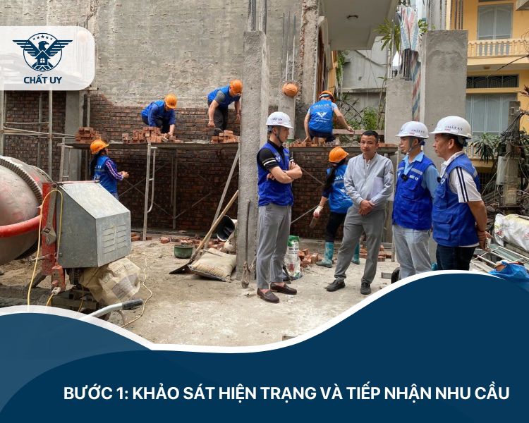 Bước 1: Khảo sát hiện trạng và tiếp nhận nhu cầu