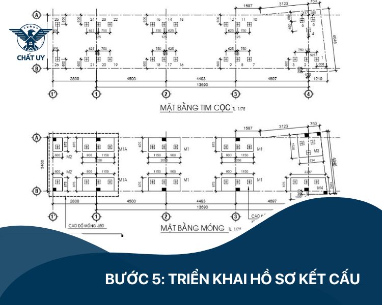 Bước 5: Triển khai hồ sơ kết cấu