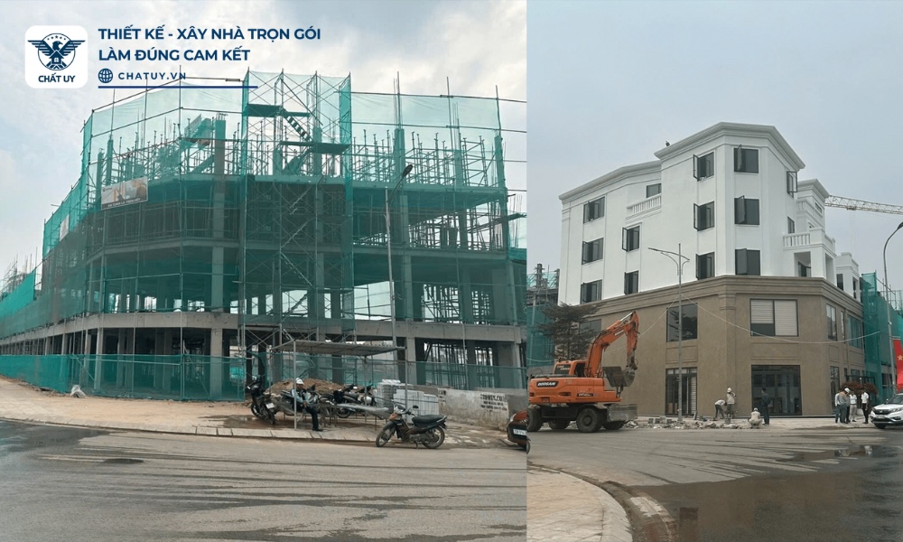 Dự án thi công nhà liền kề tại Thái Nguyên