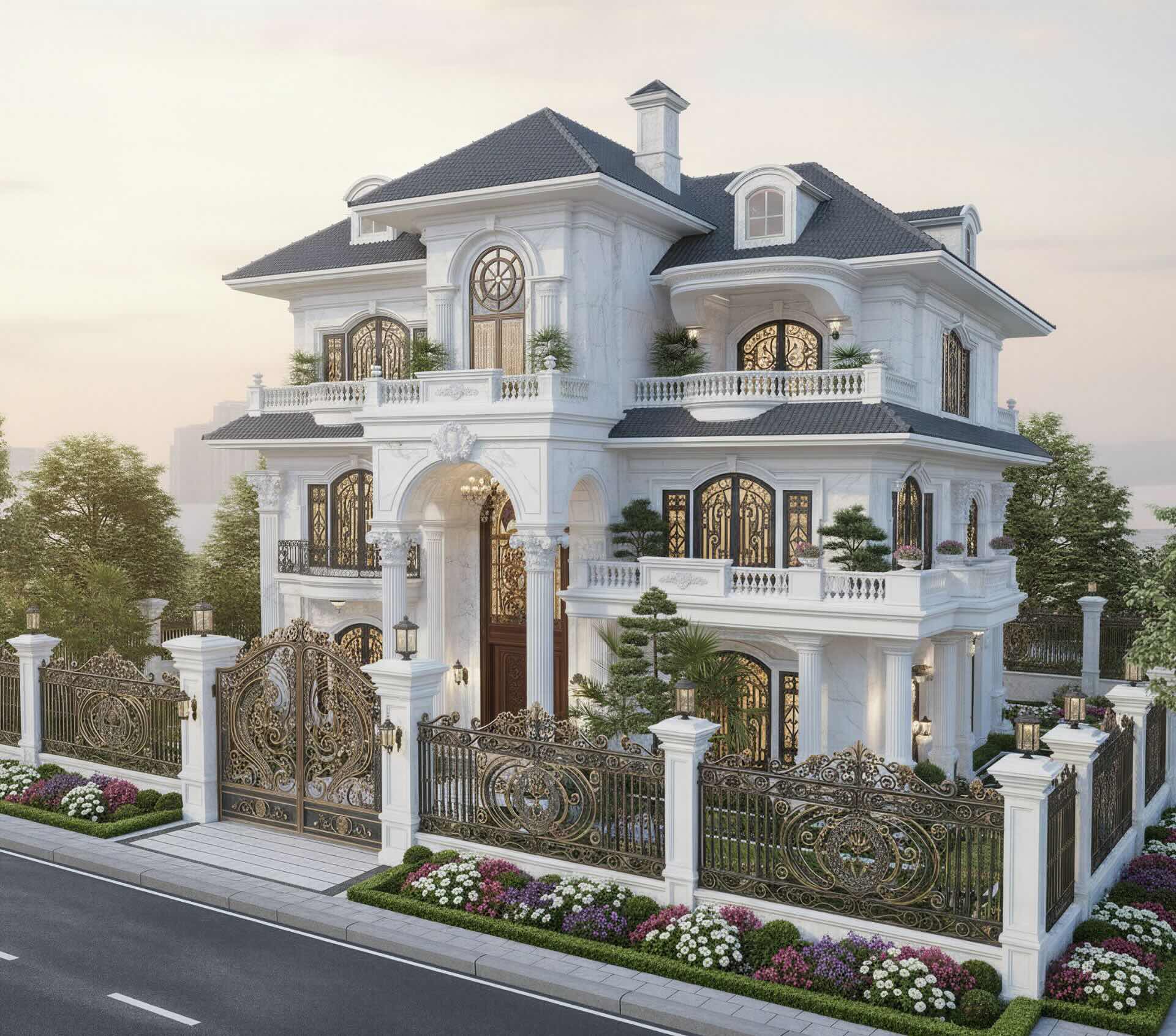 thiết kế thi công biệt thự trọn gói