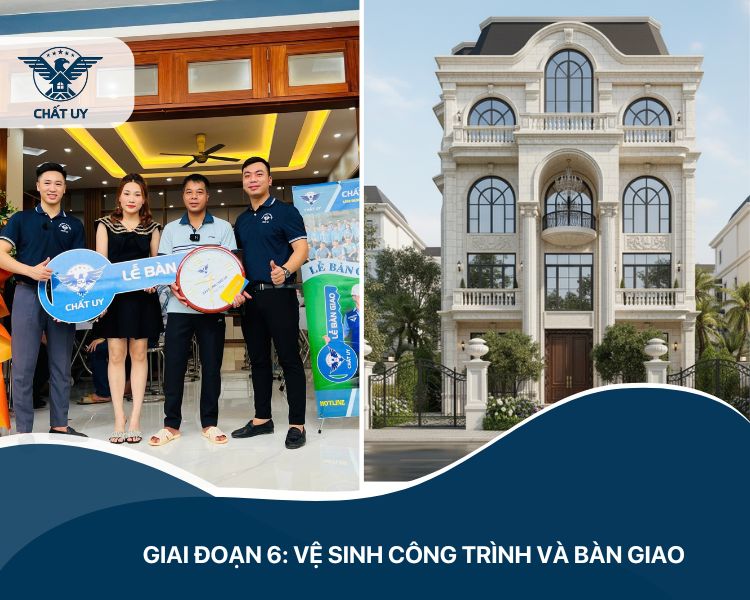 Giai đoạn 6: Vệ sinh công trình và bàn giao