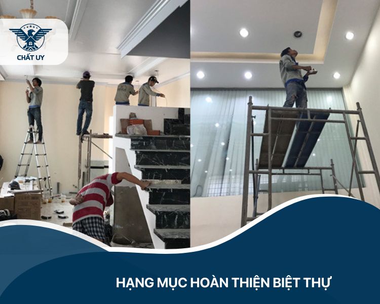 Hạng mục hoàn thiện biệt thự thể hiện phong cách kiến trúc và giá trị thẩm mỹ