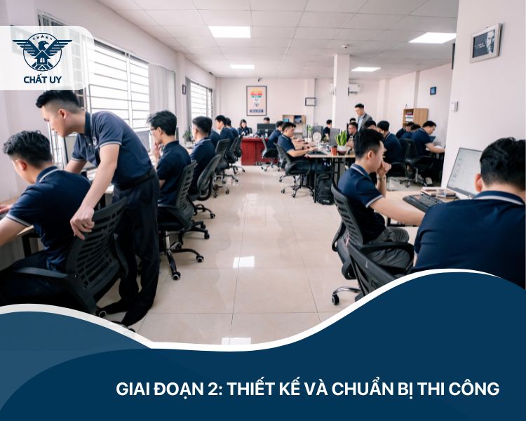Giai đoạn 2: Thiết kế và chuẩn bị thi công