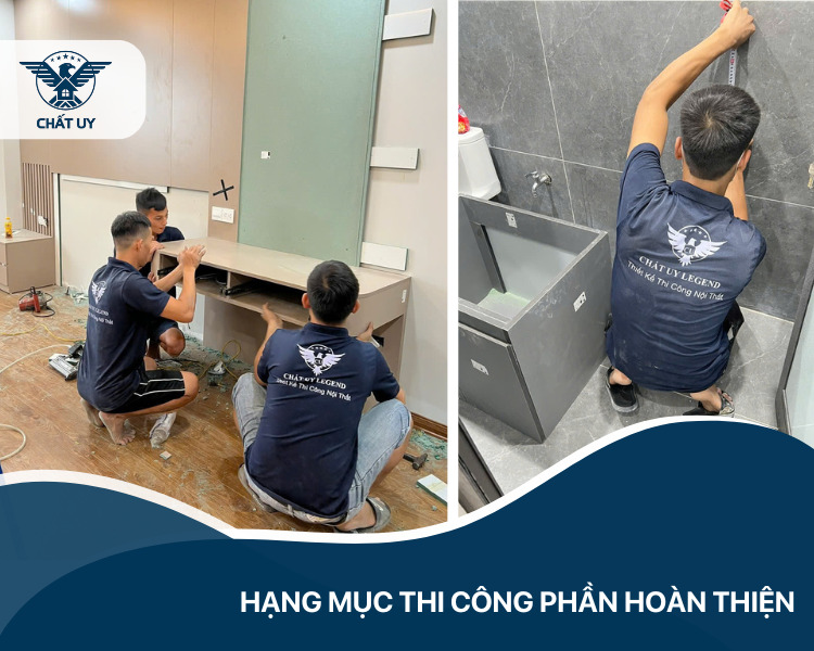 Phần hoàn thiện giúp ngôi nhà trở nên hoàn chỉnh về mặt thẩm mỹ, tiện nghi và sẵn sàng sử dụng