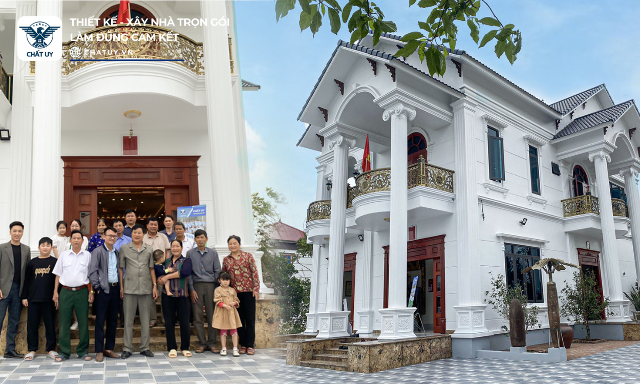 Dự án biệt thự 2 tầng mái thái tại Bắc Ninh