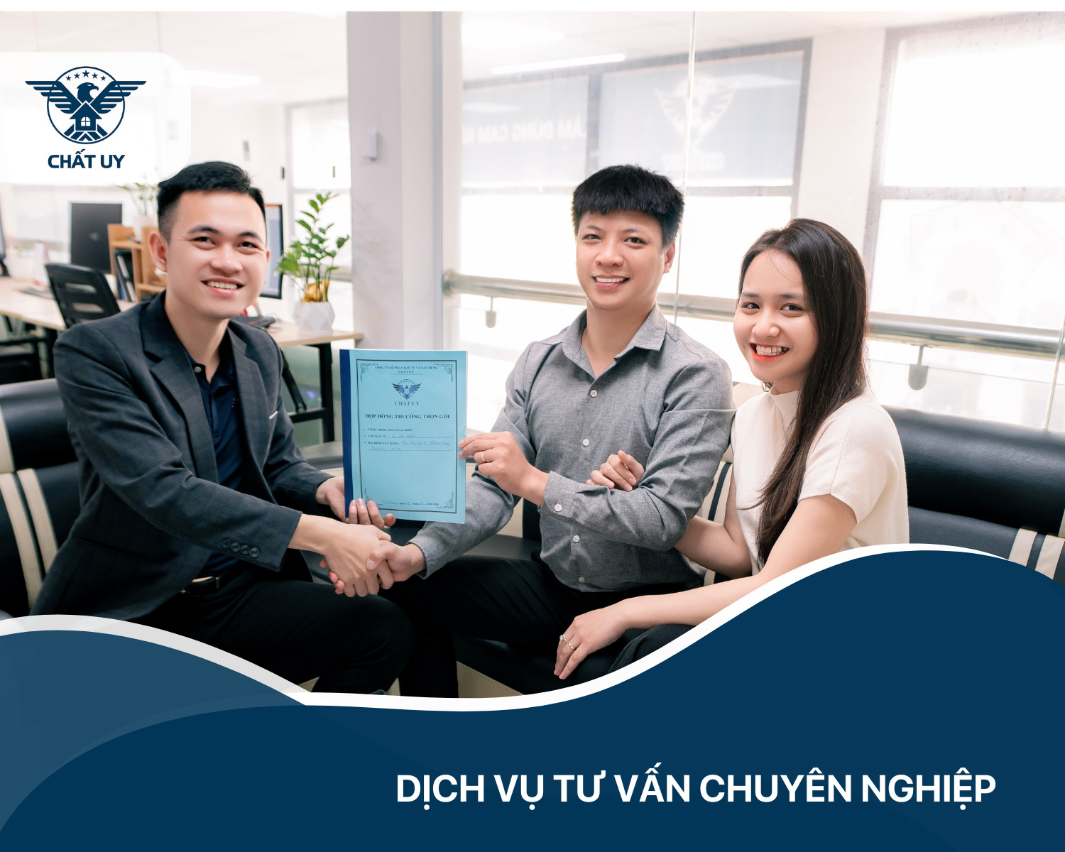 Đội ngũ tư vấn chuyên nghiệp hướng dẫn từng bước trong quá trình thi công nhà